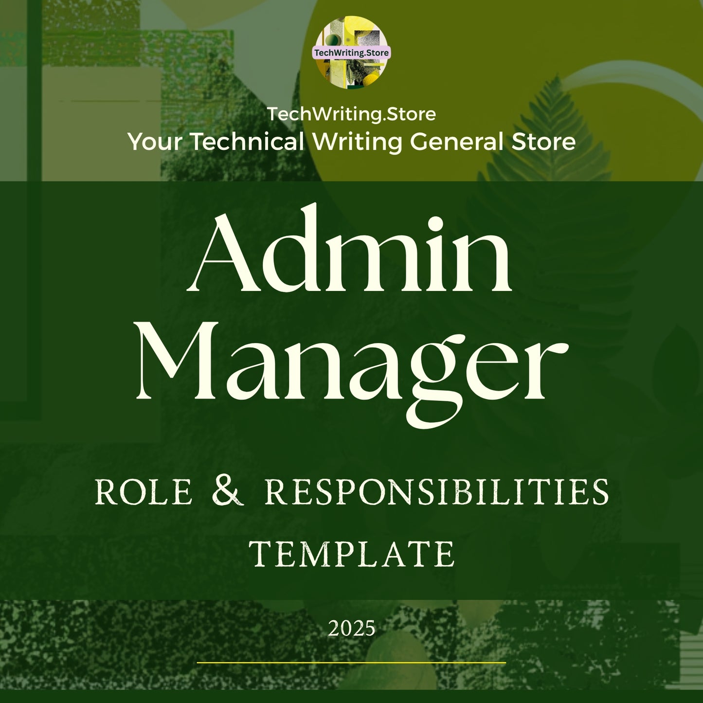Role Profile Word Doc, Plain Text, PDF, and Markdown Template for an Admin Manager