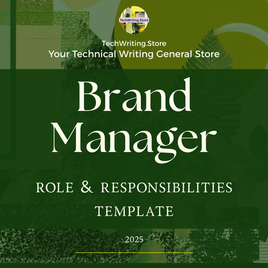 Brand Manager Role & Responsibilities Template (Word, PDF, TXT, MD) – Instant Download for Hiring Clarity