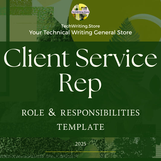 Client Services Representative Role & Responsibilities Template (Word, PDF, TXT, MD) – Instant Download for Hiring Clarity
