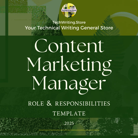 Content Marketing Manager Role & Responsibilities Template (Word, PDF, TXT, MD) – Instant Download for Hiring Clarity