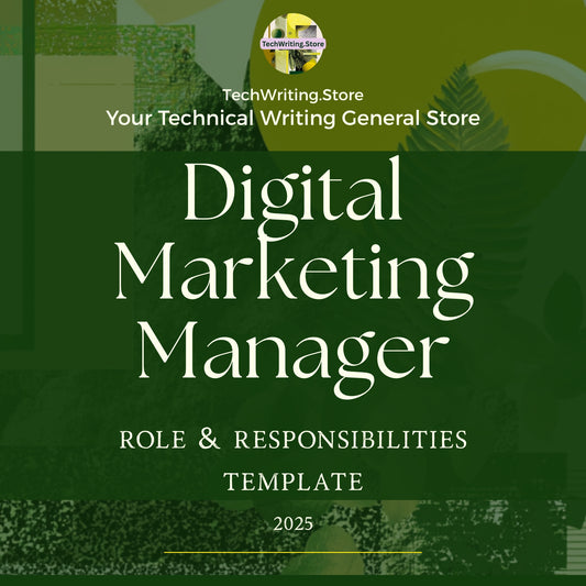 Digital Marketing Manager Role & Responsibilities Template (Word, PDF, TXT, MD) – Instant Download for Hiring Clarity